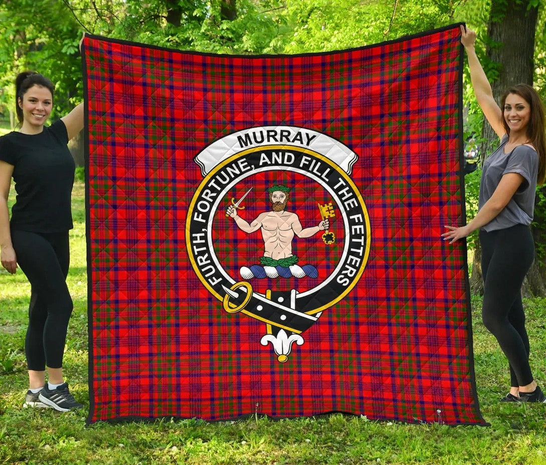 Murray of Tulloch Modern Tartan Classic Crest Premium Quilt