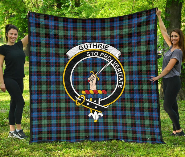 Guthrie Ancient Tartan Classic Crest Premium Quilt