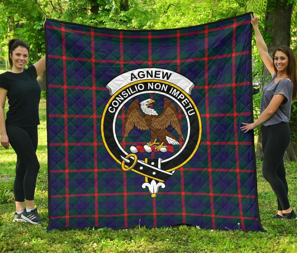 Agnew Modern Tartan Classic Crest Premium Quilt