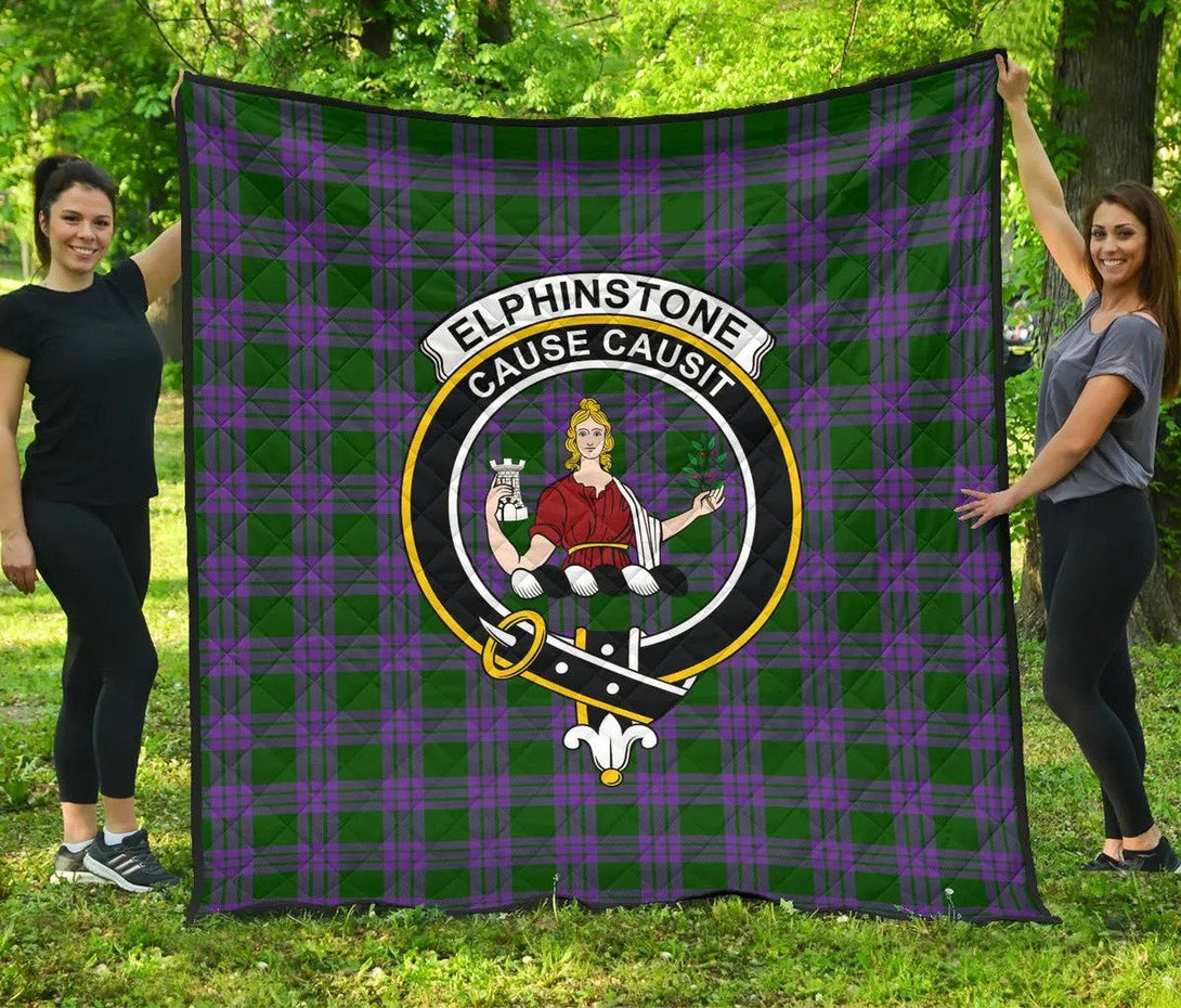 Elphinstone Tartan Classic Crest Premium Quilt