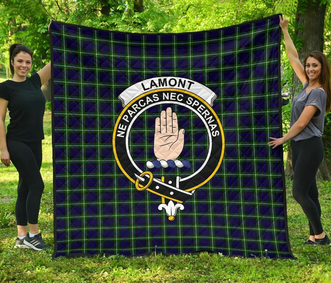 Lamont Modern Tartan Classic Crest Premium Quilt