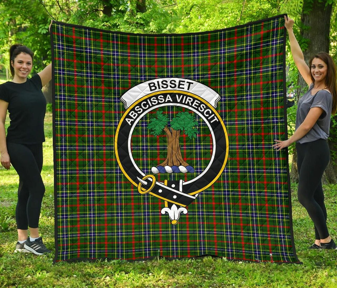 Bisset Tartan Classic Crest Premium Quilt