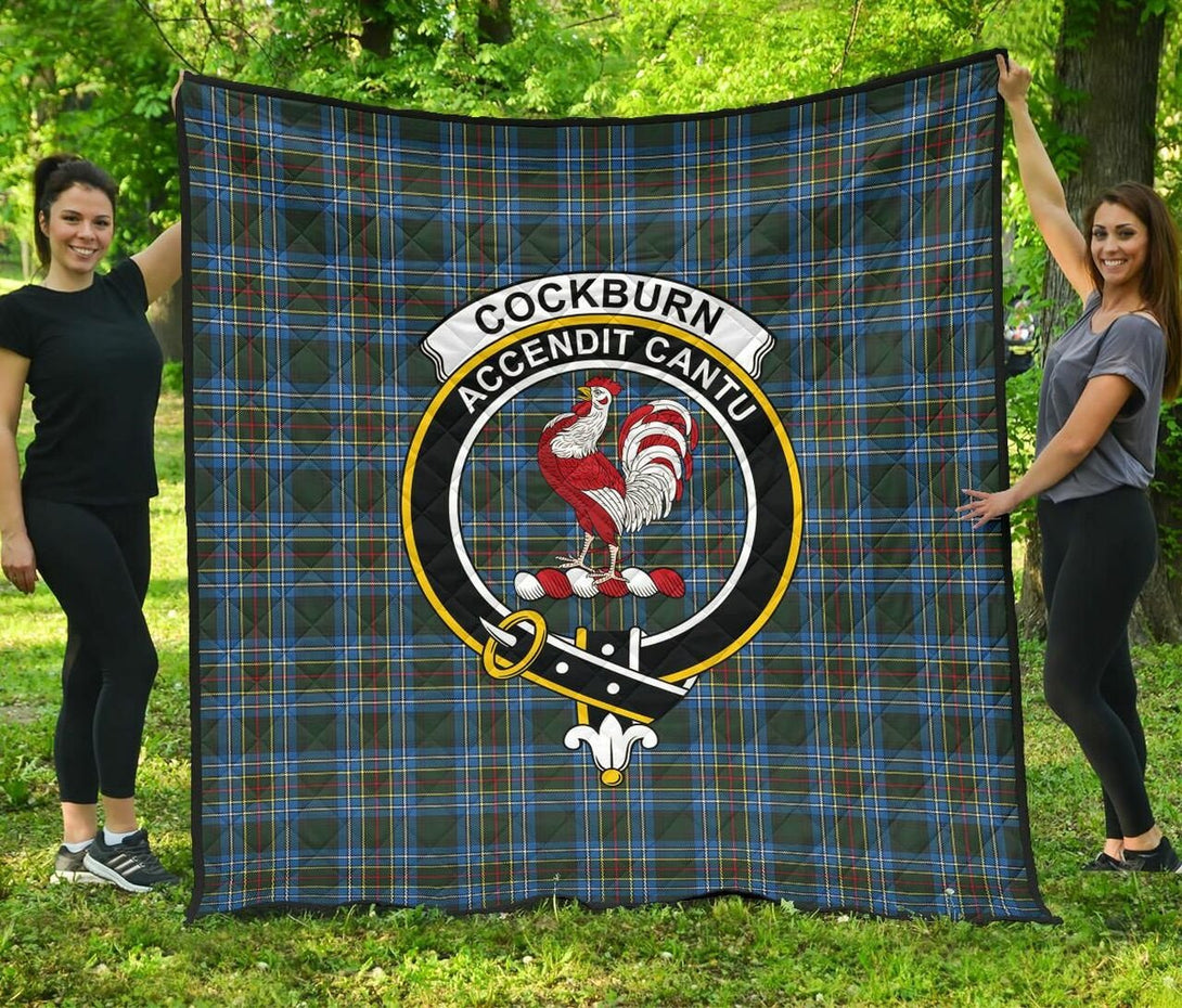 Cockburn Modern Tartan Classic Crest Premium Quilt