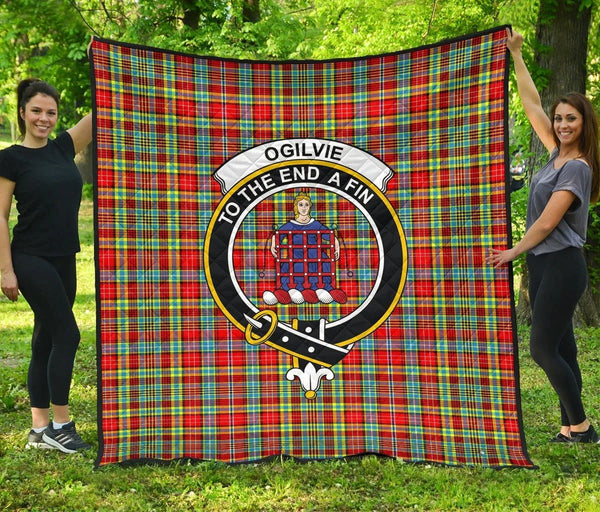 Ogilvie Tartan Classic Crest Premium Quilt