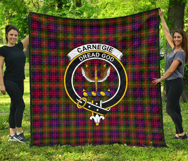 Carnegie Modern Tartan Classic Crest Premium Quilt