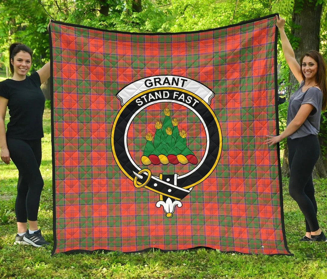 Grant Ancient Tartan Classic Crest Premium Quilt