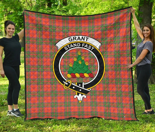 Grant Ancient Tartan Classic Crest Premium Quilt