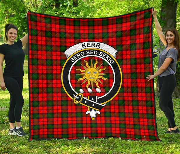 Kerr Modern Tartan Classic Crest Premium Quilt