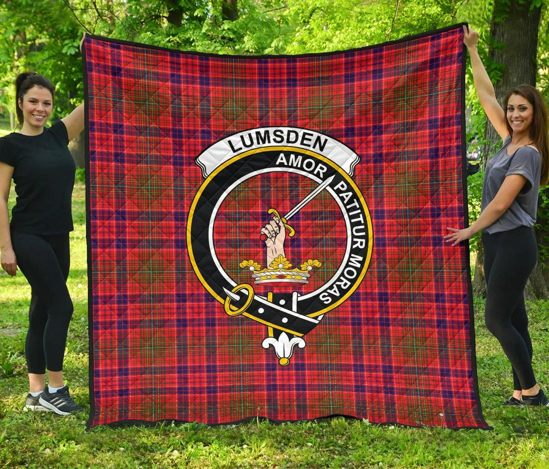 Lumsden Modern Tartan Classic Crest Premium Quilt