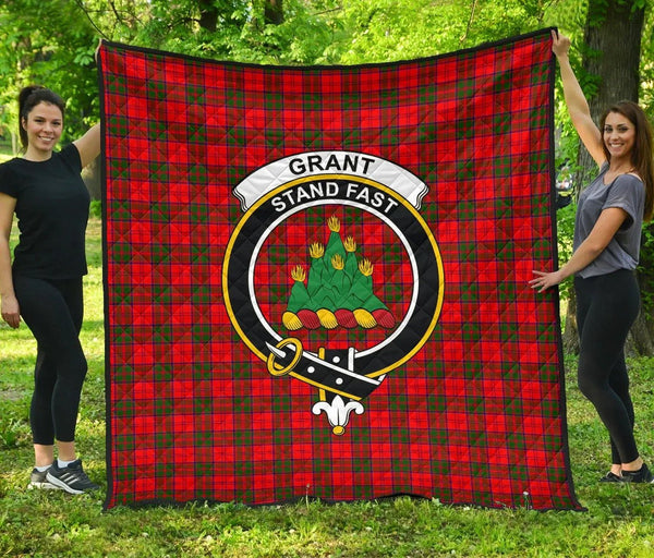 Grant Modern Tartan Classic Crest Premium Quilt