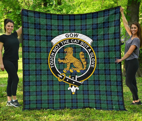 Graham of Menteith Ancient Tartan Classic Crest Premium Quilt