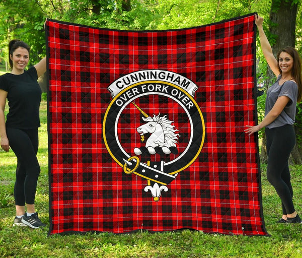 Cunningham Modern Tartan Classic Crest Premium Quilt