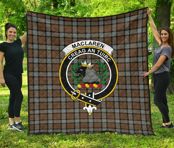 MacLaren Weathered Tartan Classic Crest Premium Quilt