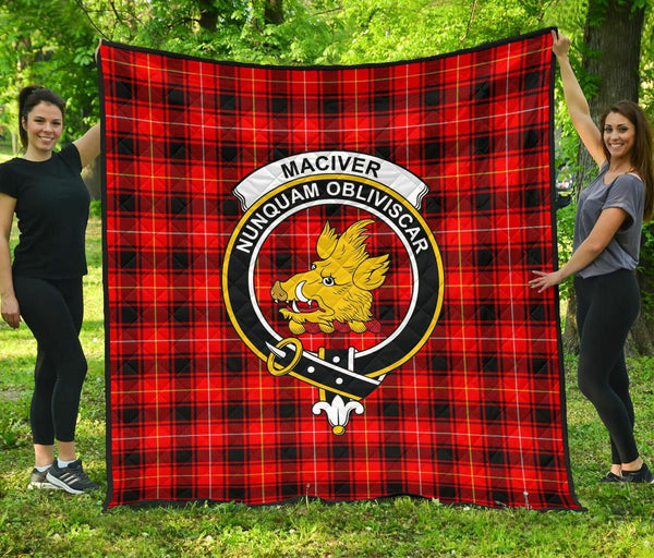 MacIver Modern Tartan Classic Crest Premium Quilt