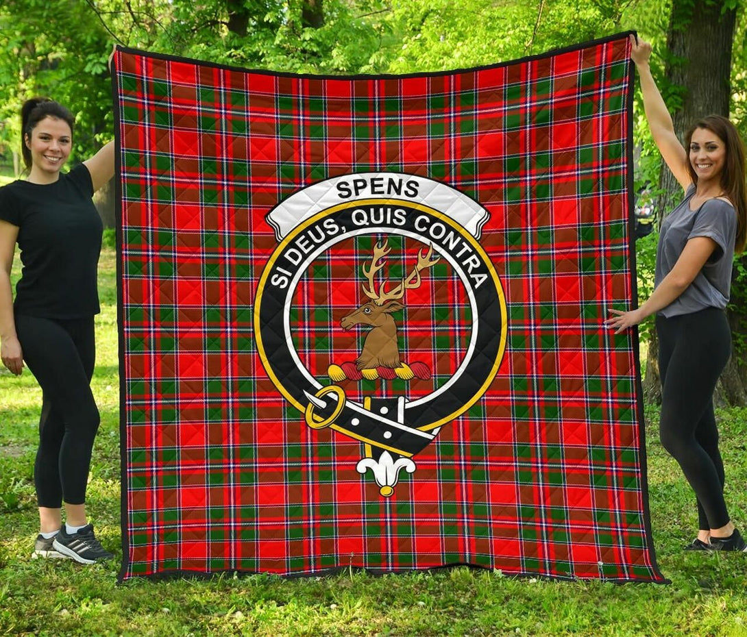 Spens Modern Tartan Classic Crest Premium Quilt