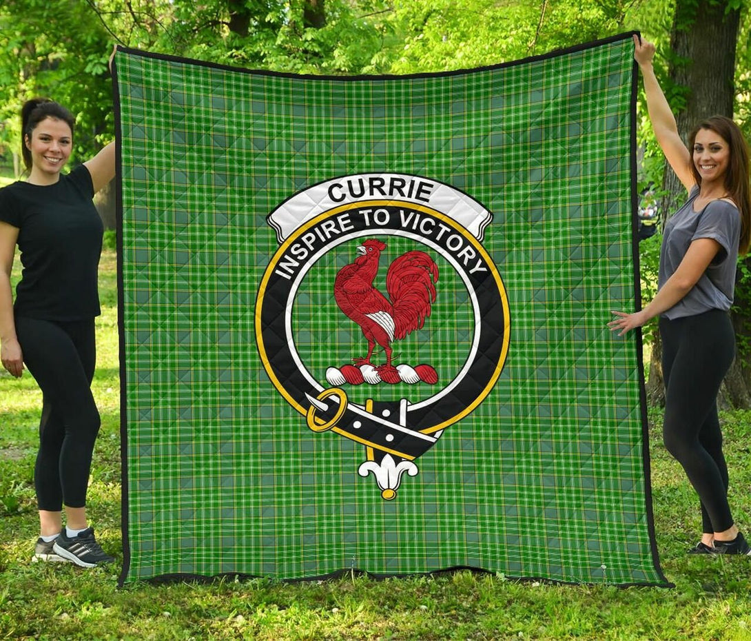 Currie Tartan Classic Crest Premium Quilt