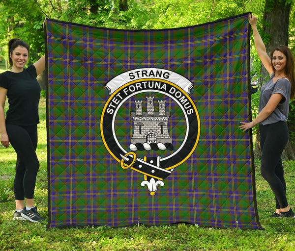 Strange of Balkaskie Tartan Classic Crest Premium Quilt