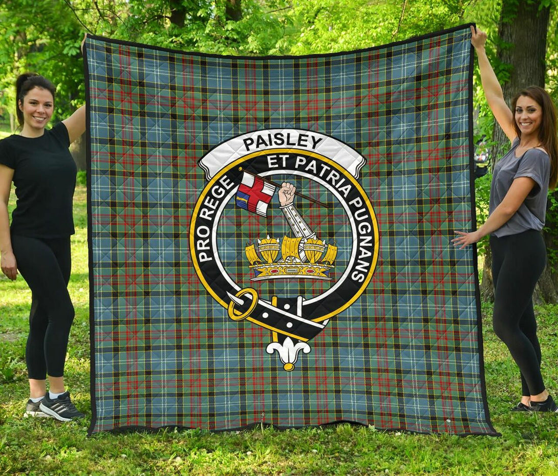 Paisley District Tartan Classic Crest Premium Quilt