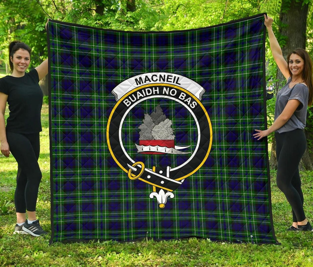 MacNeil of Colonsay Modern Tartan Classic Crest Premium Quilt