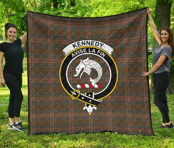 Kennedy Weathered Tartan Classic Crest Premium Quilt