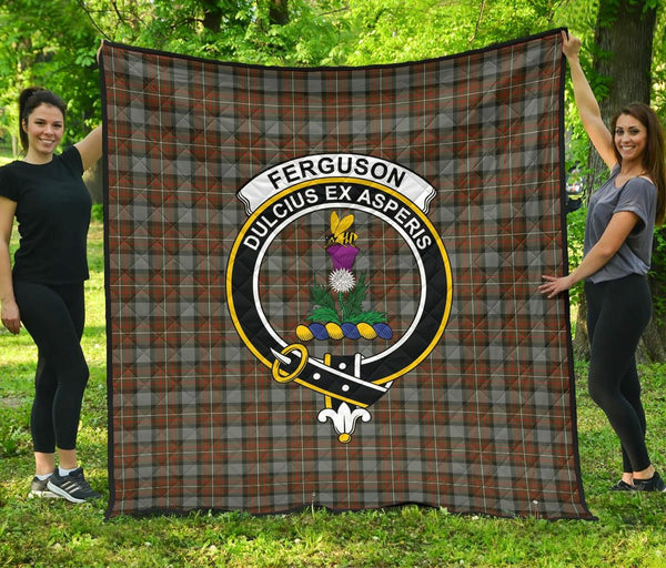 Fergusson Weathered Tartan Classic Crest Premium Quilt