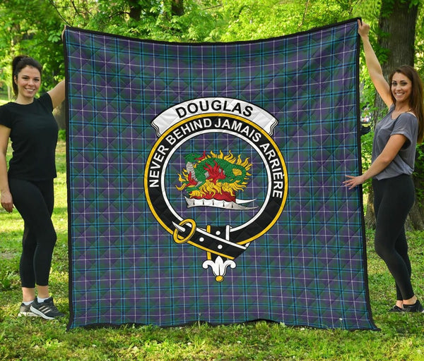 Douglas Modern Tartan Classic Crest Premium Quilt