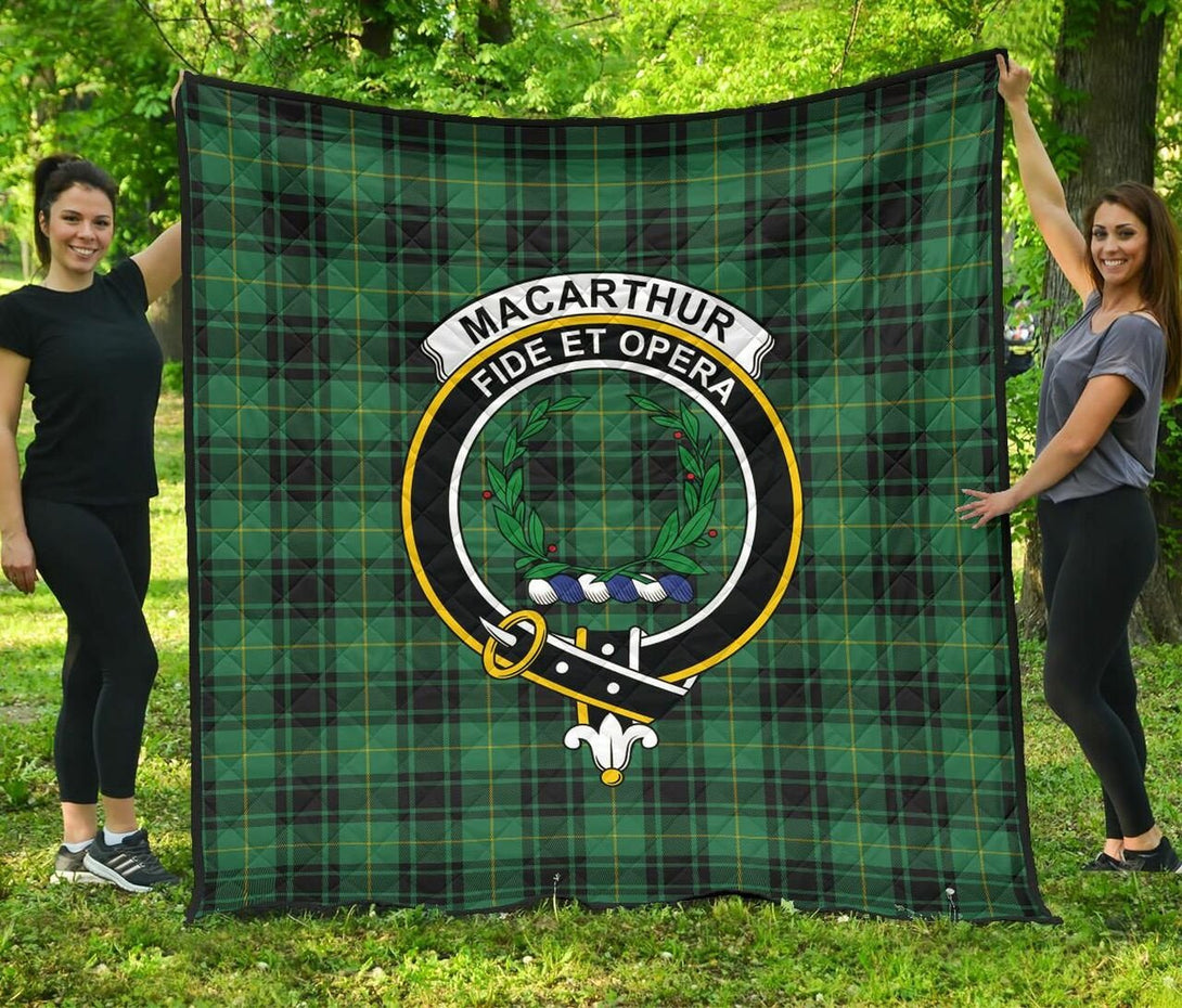 MacArthur Ancient Tartan Classic Crest Premium Quilt