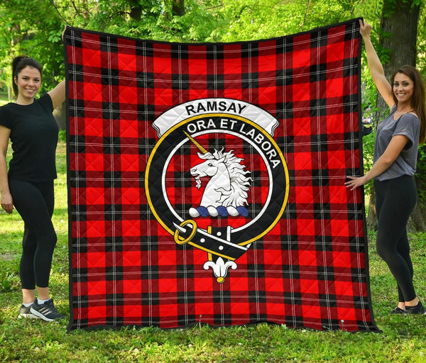 Ramsay Modern Tartan Classic Crest Premium Quilt