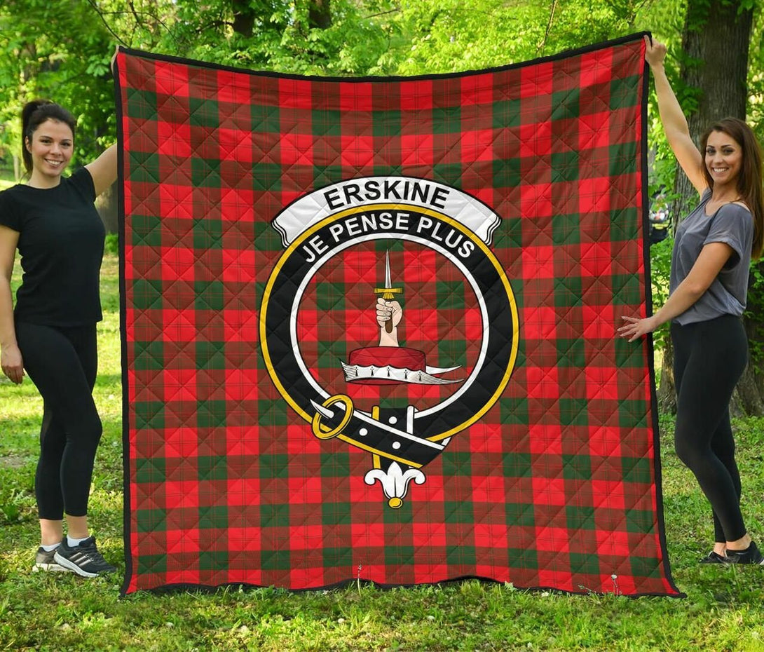 Erskine Modern Tartan Classic Crest Premium Quilt