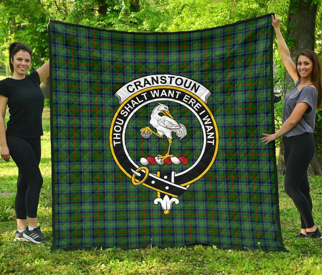 Cranstoun Tartan Classic Crest Premium Quilt