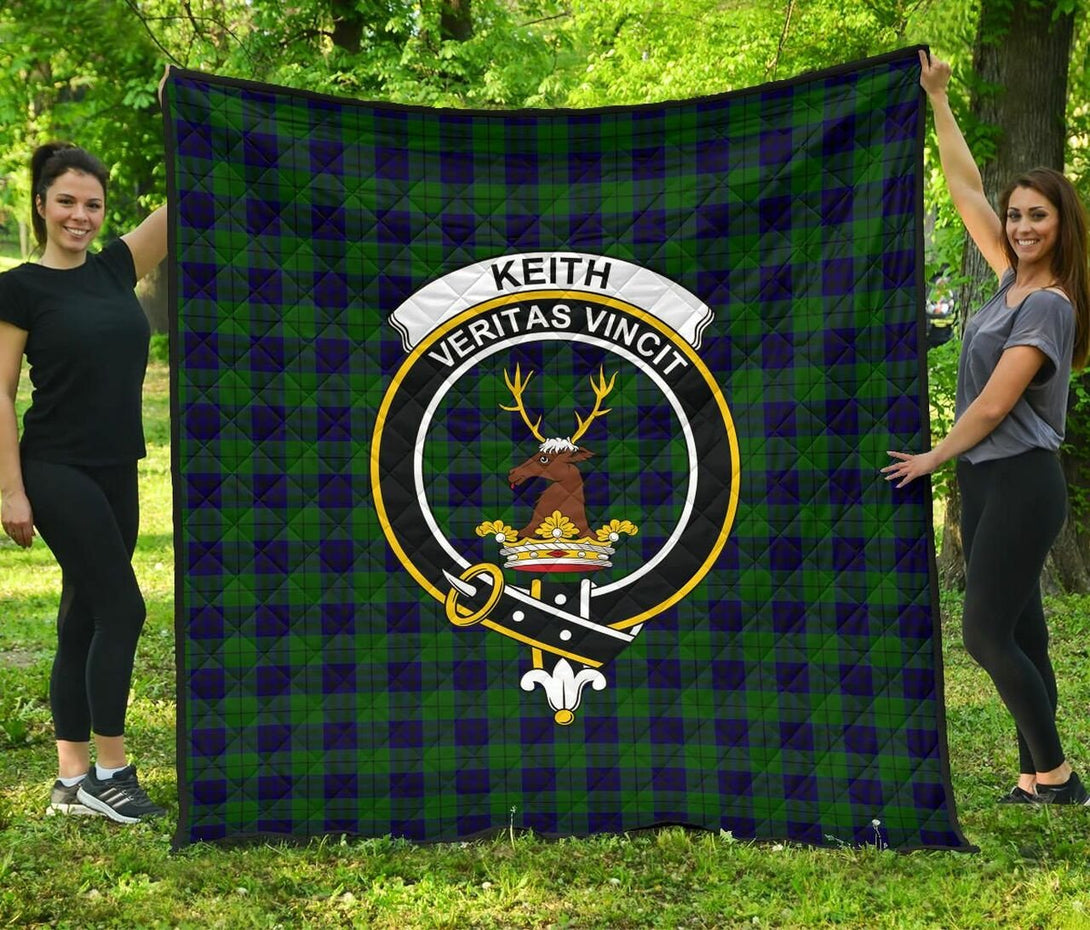 Keith Modern Tartan Classic Crest Premium Quilt