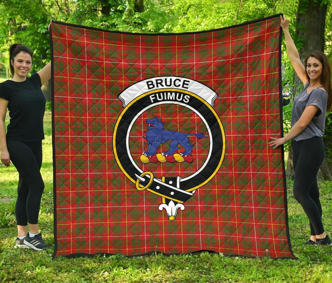 Bruce Modern Tartan Classic Crest Premium Quilt