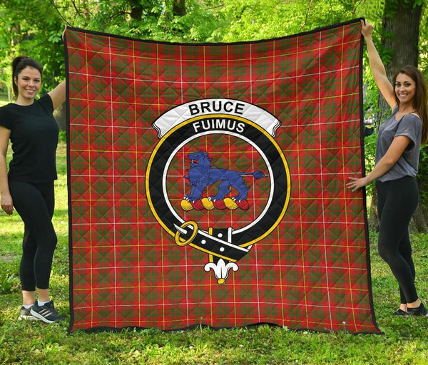 Bruce Modern Tartan Classic Crest Premium Quilt