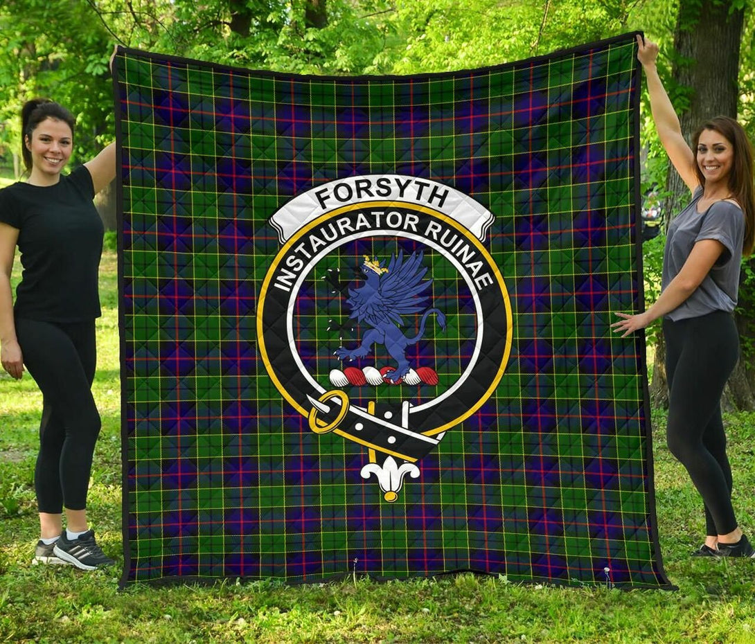 Forsyth Modern Tartan Classic Crest Premium Quilt