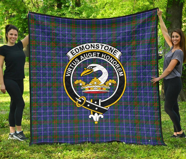 Edmonstone Tartan Classic Crest Premium Quilt