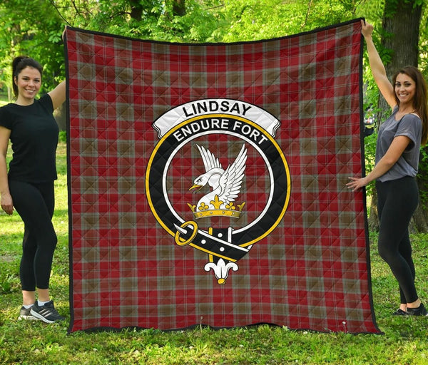 Lindsay Weathered Tartan Classic Crest Premium Quilt