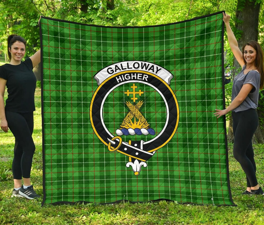 Galloway District Tartan Classic Crest Premium Quilt