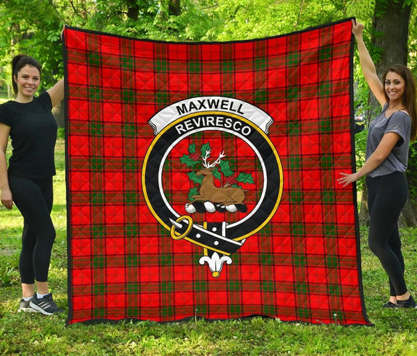 Maxwell Modern Tartan Classic Crest Premium Quilt