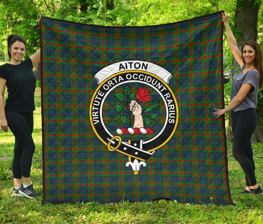 Aiton Tartan Classic Crest Premium Quilt