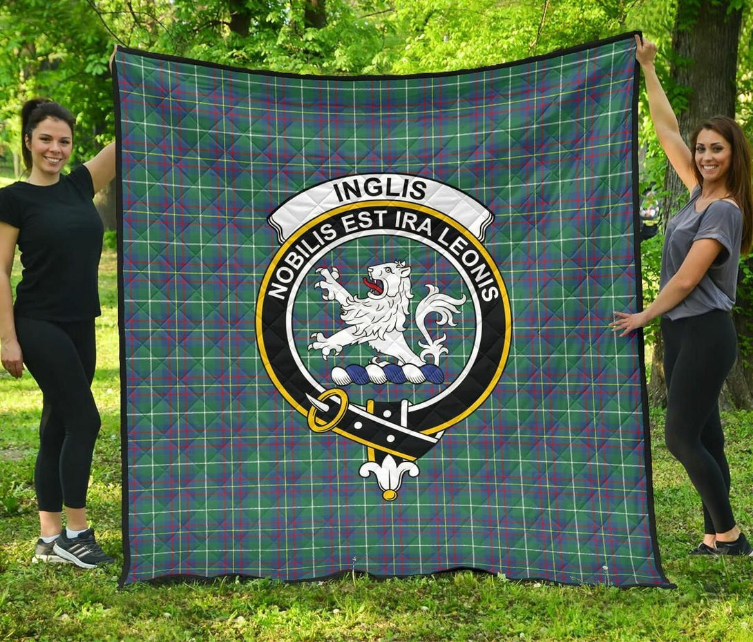 Inglis Ancient Tartan Classic Crest Premium Quilt