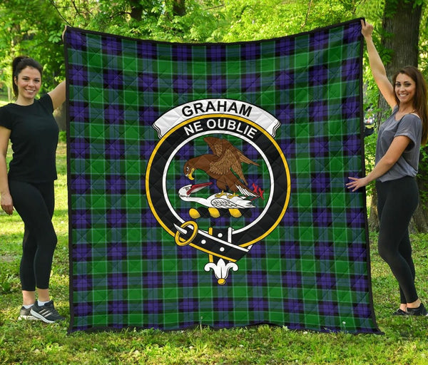 Graham of Menteith Modern Tartan Classic Crest Premium Quilt