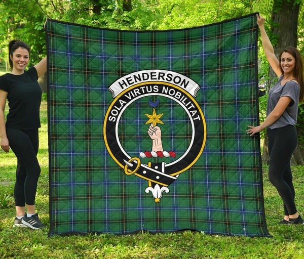 Henderson Ancient Tartan Classic Crest Premium Quilt