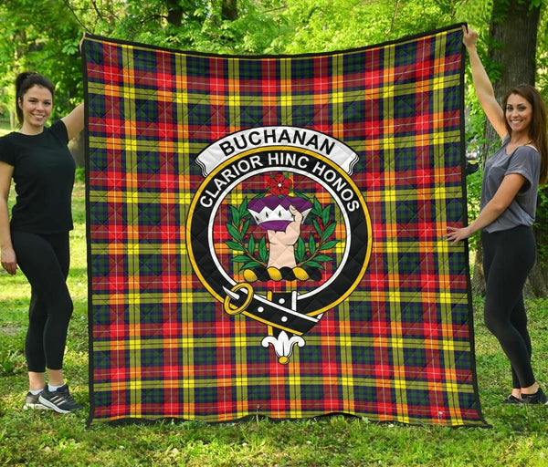 Buchanan Modern Tartan Classic Crest Premium Quilt