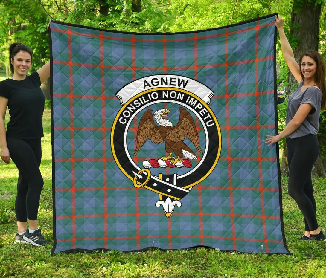 Agnew Ancient Tartan Classic Crest Premium Quilt