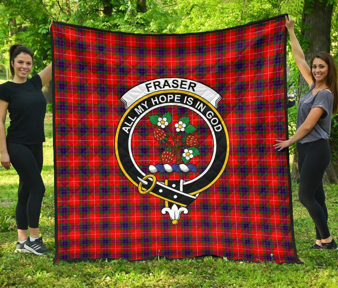 Fraser Modern Tartan Classic Crest Premium Quilt