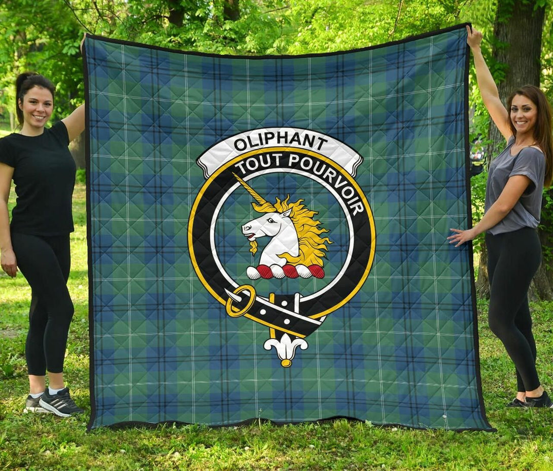 Oliphant Ancient Tartan Classic Crest Premium Quilt