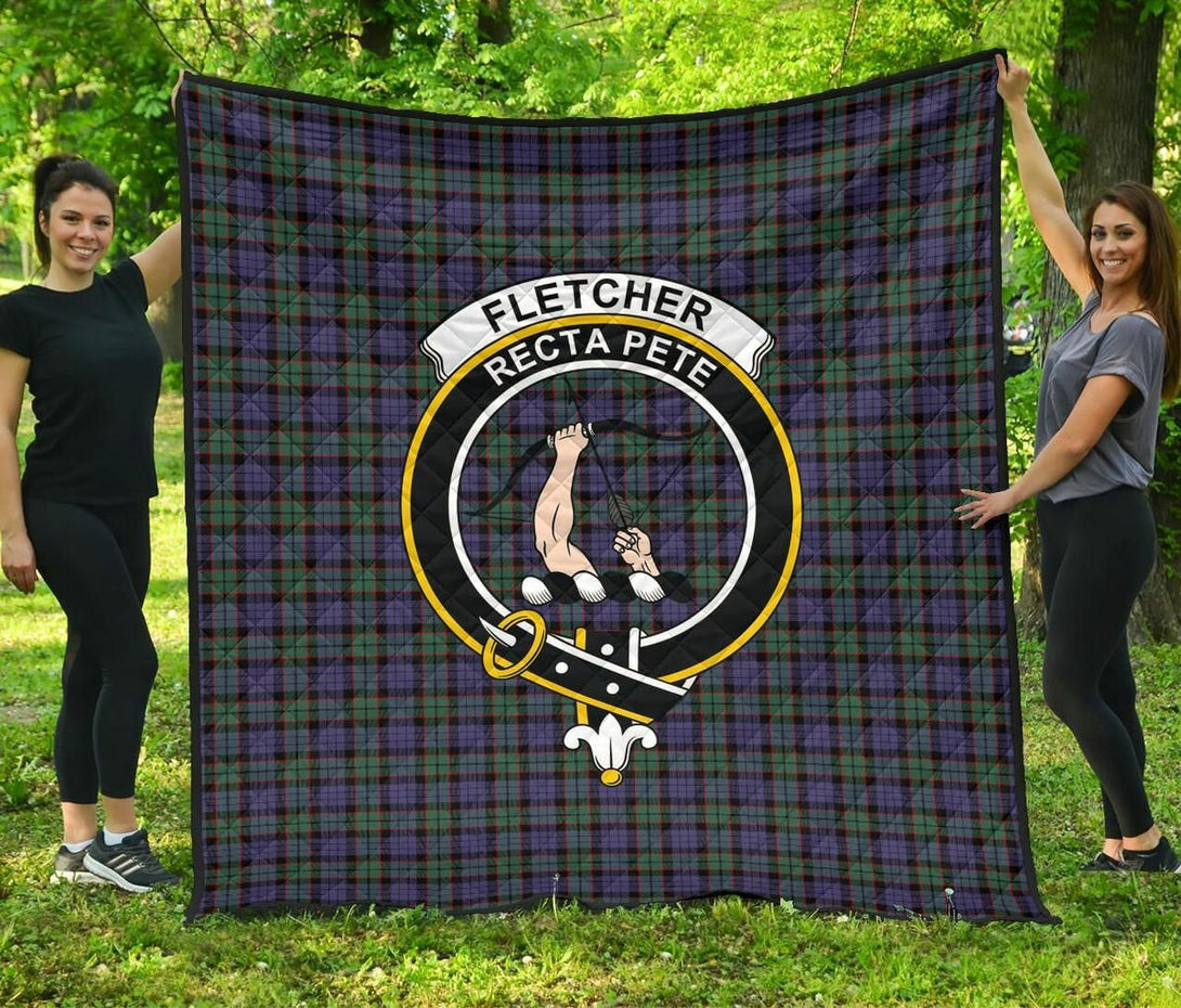 Fletcher Modern Tartan Classic Crest Premium Quilt