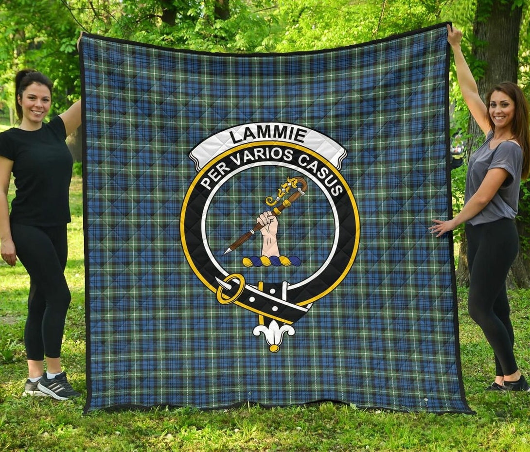 Lamont Ancient Tartan Classic Crest Premium Quilt