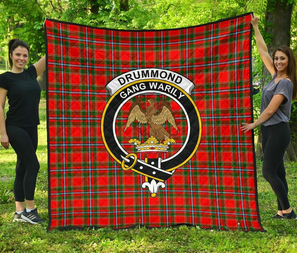 Drummond of Perth Tartan Classic Crest Premium Quilt