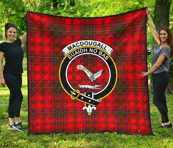 MacDougall Modern Tartan Classic Crest Premium Quilt